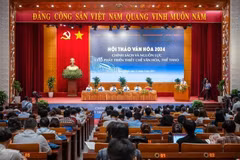 Quang cảnh Hội thảo Văn hóa 2024 ở Quảng Ninh. (Ảnh: Thanh Vân/TTXVN)