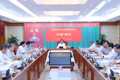Quang cảnh kỳ họp thứ 45 Ủy ban Kiểm tra Trung ương. (Ảnh: Phương Hoa/TTXVN)
