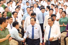 Chủ tịch Quốc hội dự Hội nghị công bố NQ sắp xếp đơn vị hành chính ở Nam Định 