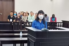 Bị cáo Vũ Thị Thu Nhung. (Nguồn: Báo Tiền phong)