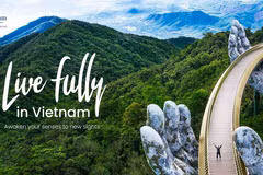 Tham gia Hội chợ TRAVEX, gian hàng du lịch Việt Nam với chủ đề “Live Fully in Vietnam.” (Ảnh minh họa: TCDL)