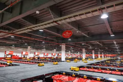 Tổ hợp công nghệ chia chọn thông minh Viettel Post có mức tự động hóa cao nhất Việt Nam. (Ảnh: Minh Sơn/Vietnam+)
