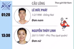 Olympic Paris 2024: Lịch thi đấu của Đoàn thể thao Việt Nam ngày 31/7-1/8
