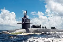 Tàu ngầm USS Georgia hiện đã có mặt tại Địa Trung Hải. (Ảnh: US Navy)
