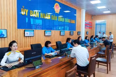 Bộ phận tiếp nhận và trả kết quả quận Hồng Bàng. (Nguồn: Cổng thông tin điện tử thành phố Hải Phòng)