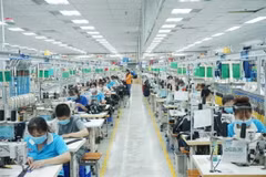 Công nhân làm việc tại TNHH may mặc Bowker Việt Nam, Khu công nghiệp Đồng An 1, thành phố Thuận An, tỉnh Bình Dương. (Ảnh: Chí Tưởng/TTXVN)