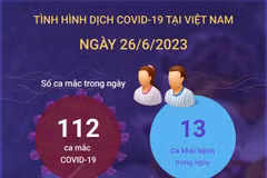 [Infographics] Tình hình dịch bệnh COVID-19 tại Việt Nam ngày 26/6