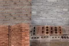 Các sản phẩm gạch không nung từ đất. (Nguồn: huequang.vn)