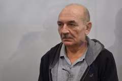 Ông Vladimir Tsemakh tại một phiên tòa ở Kiev, Ukraine ngày 5/9 vừa qua. (Ảnh: AFP/TTXVN)