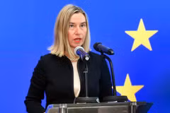 Đại diện cấp cao của Liên minh châu Âu (EU) phụ trách chính sách an ninh và đối ngoại Federica Mogherini. (Ảnh: AFP/TTXVN)