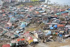 Cảnh tàn phá tại Philippines sau bão Haiyan. (Nguồn: AFP/TTXVN)