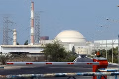 Toàn cảnh nhà máy điện hạt nhân Bushehr của Iran nằm cách thủ đô Tehran 1200km về phía Nam. (Nguồn: AFP/TTXVN) 