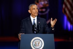 Tổng thống sắp mãn nhiệm Mỹ Barack Obama. (Nguồn: EPA/TTXVN)