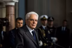 Tổng thống Italy Sergio Mattarella. (Nguồn: THX/TTXVN)