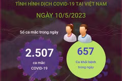 [Infographics] Cập nhật tình hình dịch COVID-19 ở Việt Nam ngày 10/5