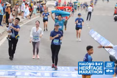 Giải Marathon Quốc tế Di sản Vịnh Hạ Long năm 2020. (Nguồn: Halong Bay International Heritage Marathon)