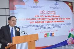 Ông Nguyễn Tuấn, Phó Giám đốc Trung tâm Xúc tiến Thương mại và Đầu tư TP Hồ Chí Minh (ITPC), phát biểu tại hội nghị kết nối giao thương. (Nguồn: Bộ Công Thương)