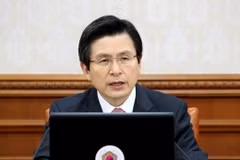 Quyền Tổng thống kiêm Thủ tướng Hàn Quốc Hwang Kyo-ahn. (Nguồn: Yonhap/TTXVN)
