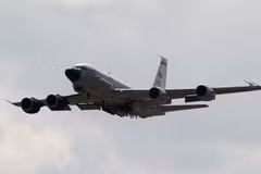 Máy bay Boeing RC-135 của không lực Mỹ. (Nguồn: EPA/TTXVN)
