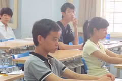 Thí sinh làm bài thi tại Đại học Hà Nội. Ảnh minh họa. (Nguồn: Phạm Mai/Vietnam+)