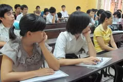 Thí sinh dự thi đại học năm 2011. (Ảnh: Phạm Mai/Vietnam+)