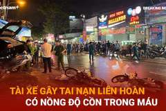 TP.HCM: Tài xế gây tai nạn liên hoàn có nồng độ cồn trong máu