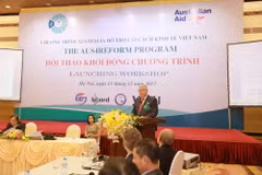 Đại sứ Australia phát biểu tại hội thảo khởi động chương trình. (Nguồn: Đại sứ quán Australia tại Việt Nam)
