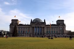 Tòa nhà Quốc hội Liên bang Đức tại thủ đô Berlin. (Ảnh: Phạm Văn Thắng/Vietnam+)