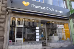 Chi nhánh của tập đoàn lữ hành Thomas Cook tại Paris, Pháp. (Ảnh: AFP/TTXVN)