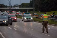 Cảnh sát Đức làm nhiệm vụ tại Munich ngày 22/7. (Nguồn: AFP/TTXVN)