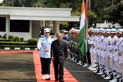 Bộ trưởng Quốc phòng Ấn Độ Shri AK Antony tại Jakarta. (Nguồn: firstpost.com)