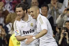 Benzema và Higuain đã ghi 41 bàn cho Real ở Liga mùa này. (Nguồn: Reuters)