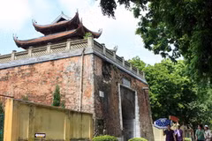 Bắc Môn - một trong những cổng thành còn lại của Hoàng thành Thăng Long. (Ảnh: Nhật Anh/TTXVN)