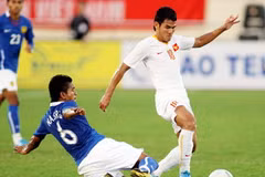 Thanh Bình và các đồng đội rời SEA Games 25 với chiếc huy chương bạc. (Ảnh: Quang Nhựt/TTXVN).