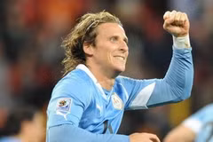 Tiền đạo Diego Forlan của đội tuyển Uruguay. (Nguồn: Getty Images)