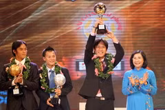 Minh Phương giành quả bóng vàng. (Nguồn: TTVH)