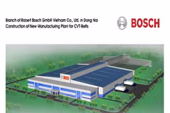 Mô hình xây dựng nhà máy của Bosch tại khung công nghiệp Long Thành. (Nguồn: Internet)