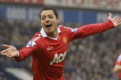 Tiền đạo Chicharito. (Nguồn: Getty)