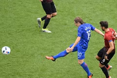 Luka Modric ghi bàn cho Croatia. (Nguồn: Getty Images)