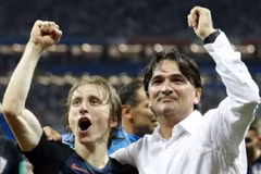 HLV Dalic và thủ quân Croatia Luka Modric. (Nguồn: Getty Images)
