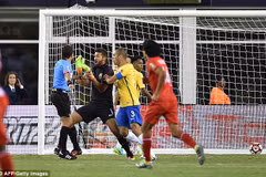 Brazil bị loại bởi bàn thắng tranh cãi. (Nguồn: AFP/Getty Images)