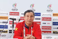 Thầy trò HLV Mai Đức Chung cần phải thắng mới có cơ hội dự World Cup. (Nguồn: VFF)