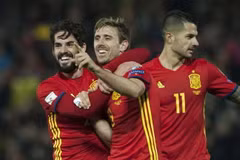 Tây Ban Nha dễ dàng có chiến thắng 4-0 trước FYR Macedonia. (Nguồn: Getty Images)