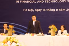Phó Thủ tướng Vương Đình Huệ phát biểu. (Ảnh: Lâm Khánh/TTXVN)