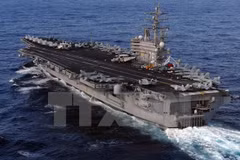 Tàu sân bay Ronald Reagan của Mỹ. (Nguồn: gulf-times.com)