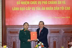 Lễ công bố quyết định nhân sự Tòa án Nhân dân tối cao