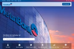 Trang chào ấn tượng biểu đạt vị thế và bản sắc của VietinBank. (Ảnh: Vietnam+)