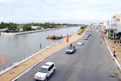 Bờ kè Kênh Xáng Xà No, Hậu Giang. (Ảnh: Internet)
