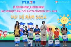 TTXVN khen thưởng học sinh đạt thành tích xuất sắc năm học 2023-2024
