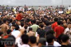 Màn cướp Phết tại lễ hội năm 2018. (Ảnh: Trung Kiên/TTXVN)
